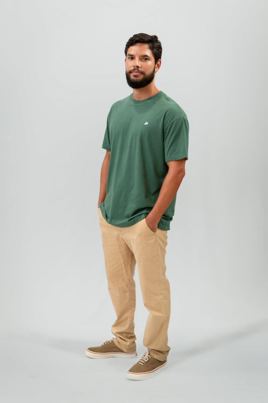 Camiseta Básica Verde Oversized - Patiperro